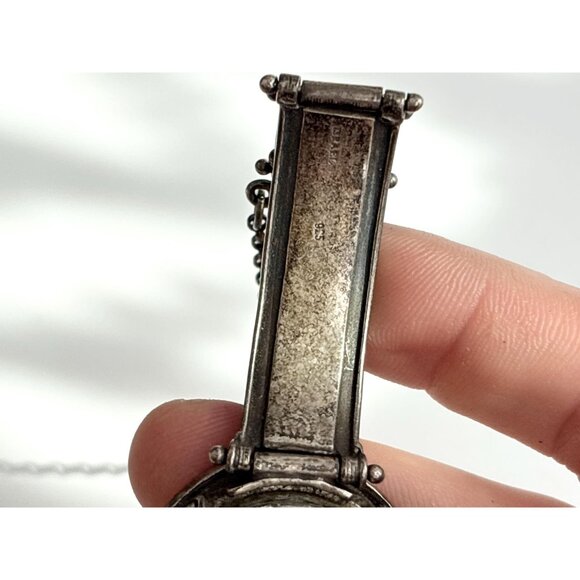 Silpada Designs Sterling T1749 Hand Wrought Vintage Wristwatch - 28mm - WORKS! - Picture 9 of 14